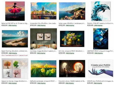 can i sell ai generated art on etsy: Exploring the Ethical and Practical Boundaries of AI Art Commerce