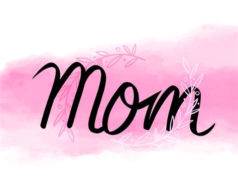 how to spell mom in cursive